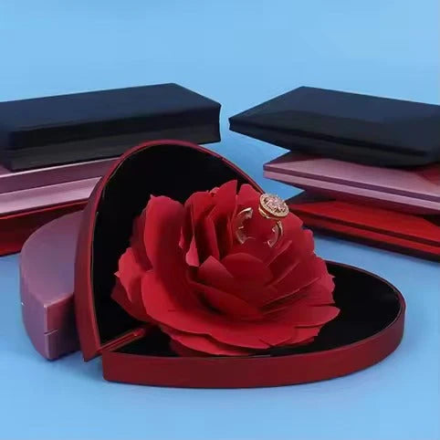 Rose Heart Ring Box