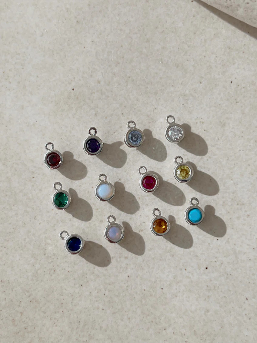 Initial Birthstone Necklace