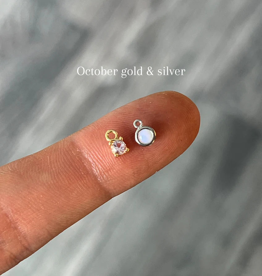 Initial Birthstone Necklace