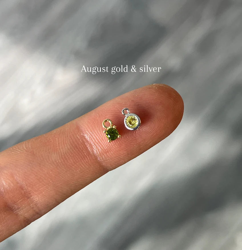 Initial Birthstone Necklace